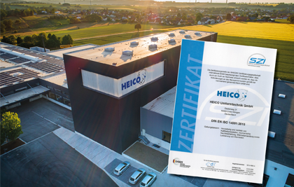 HEICO成型技术有限公司已成功获得ISO 14001认证